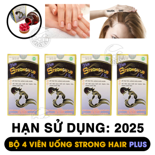 Bộ 4 hộp kích mọc tóc Strong Hair Học Viện Quân Ygiúp giảm rụng tóc hạn thumbnail