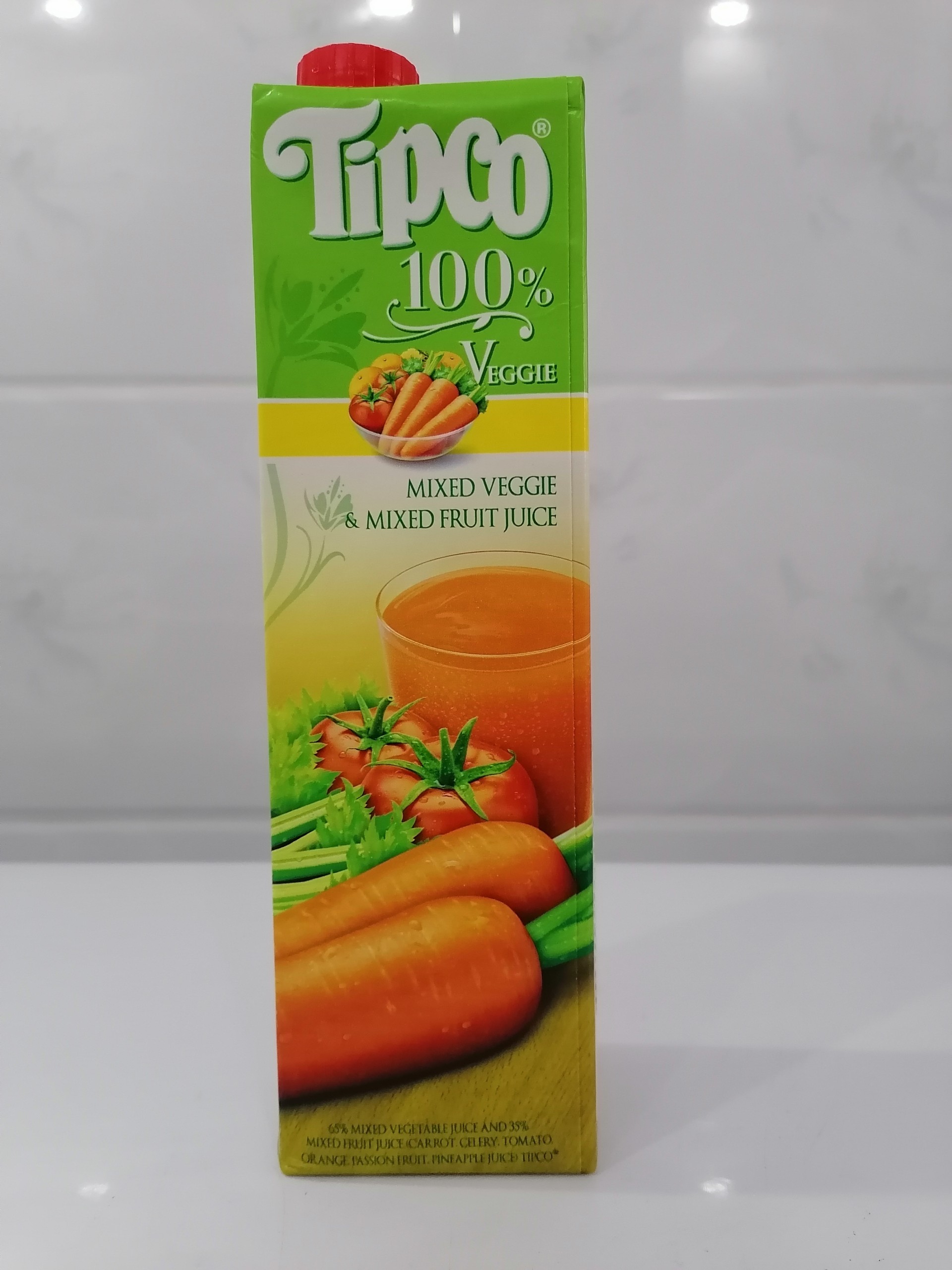 Nước Ép TIPCO Hỗn Hợp Rau Và Trái Cây 100% Mix Veggie & Mix Fruit Juice 1 Lít (halal)