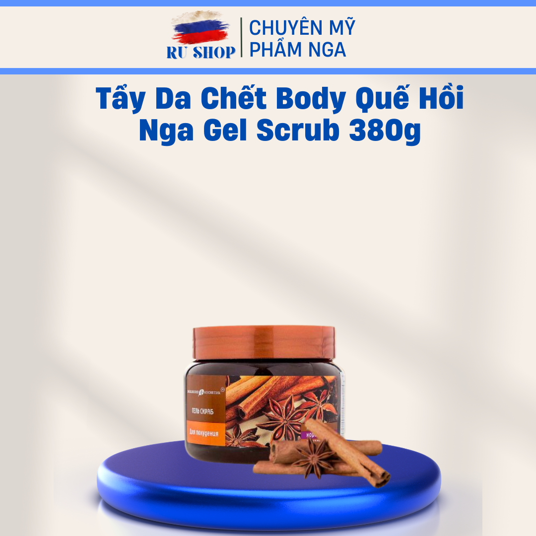 Tẩy da chết Quế hồi Nga - Tẩy da chết Quế hồi Bilena 380gr tẩy da chết hỗ trợ giảm béo chống lão hóa da