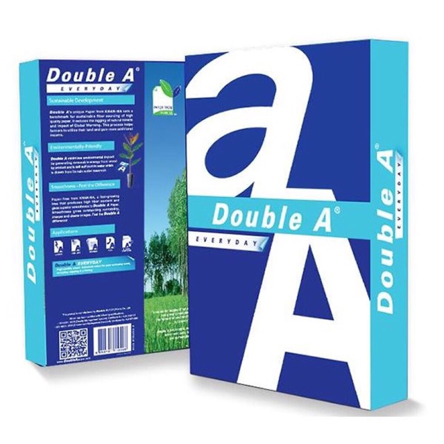 Giấy A4 Double A Định lượng 80gsm [ 500 tờ/ram ]