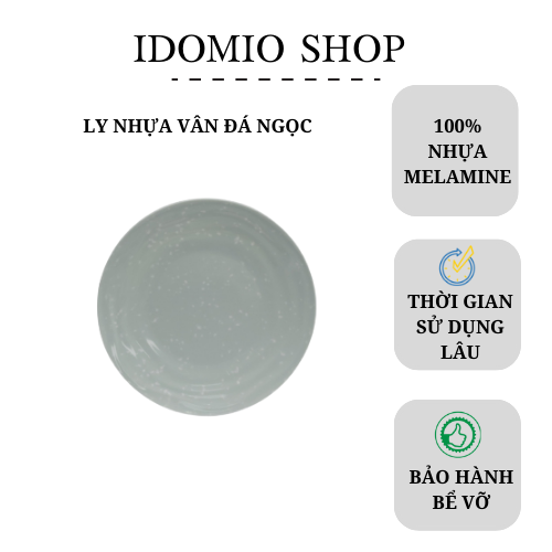 Dĩa nhựa gân cạn vân đá ngọc