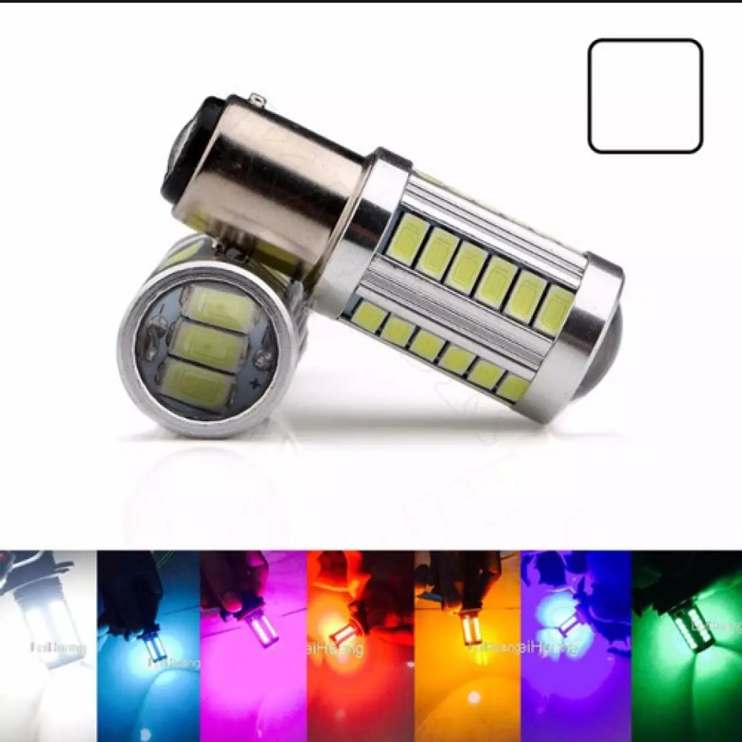 [giá 1 cái] Bóng led hậu bóp phanh nháy 6 mặt 33 tim