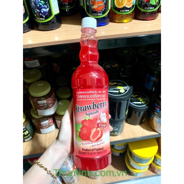 Siro thá¡ Lan Pixie Có Đủ Các Hương Vị Chai 730ml