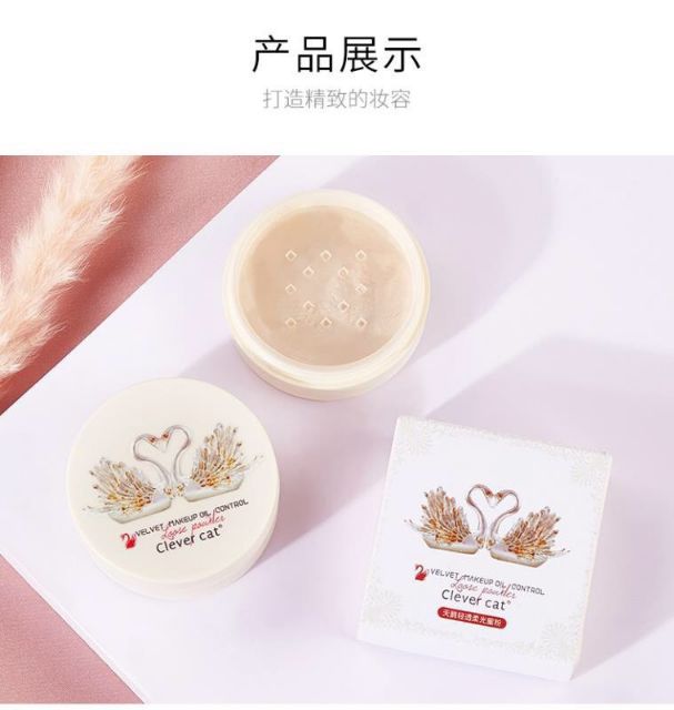Phấn phủ kiềm dầu che khuyết điểm Clever cat