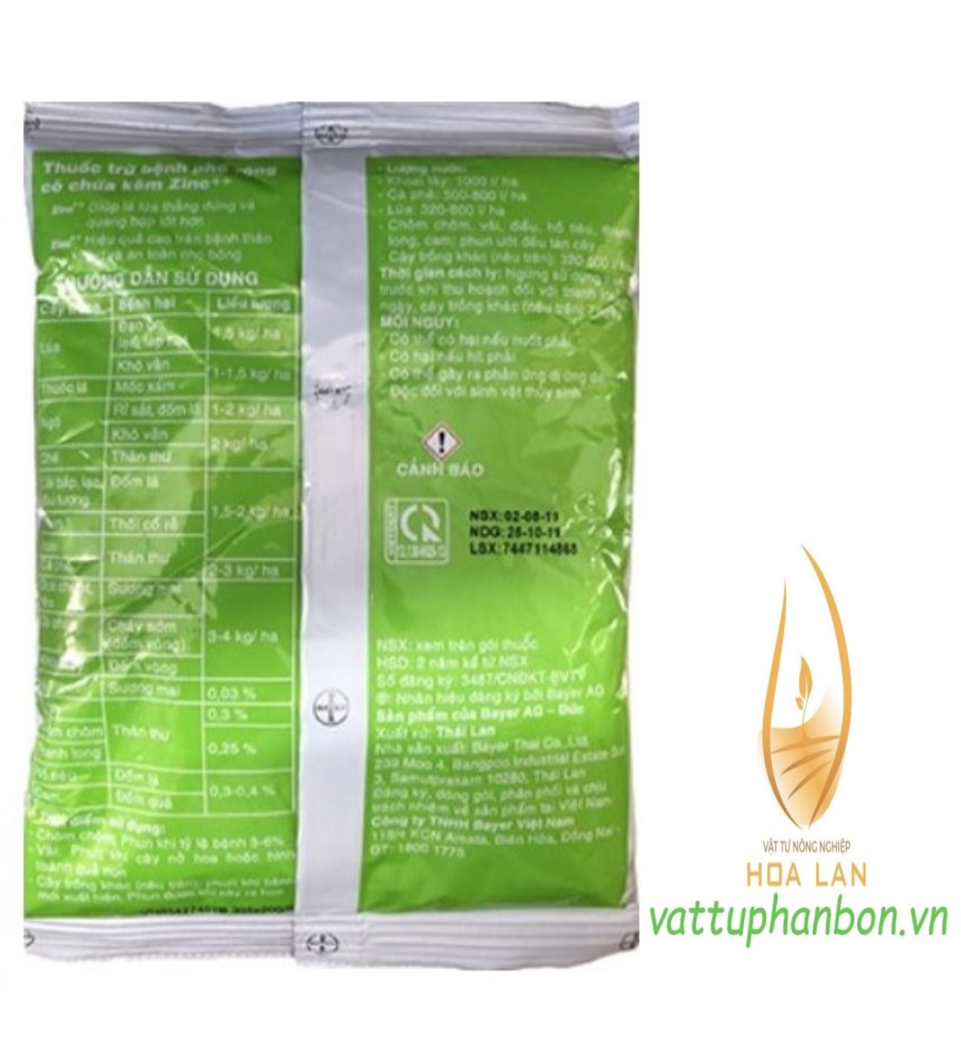 THUỐC TRỪ BỆNH ANTRACOL 70WP - #087A# 1kg