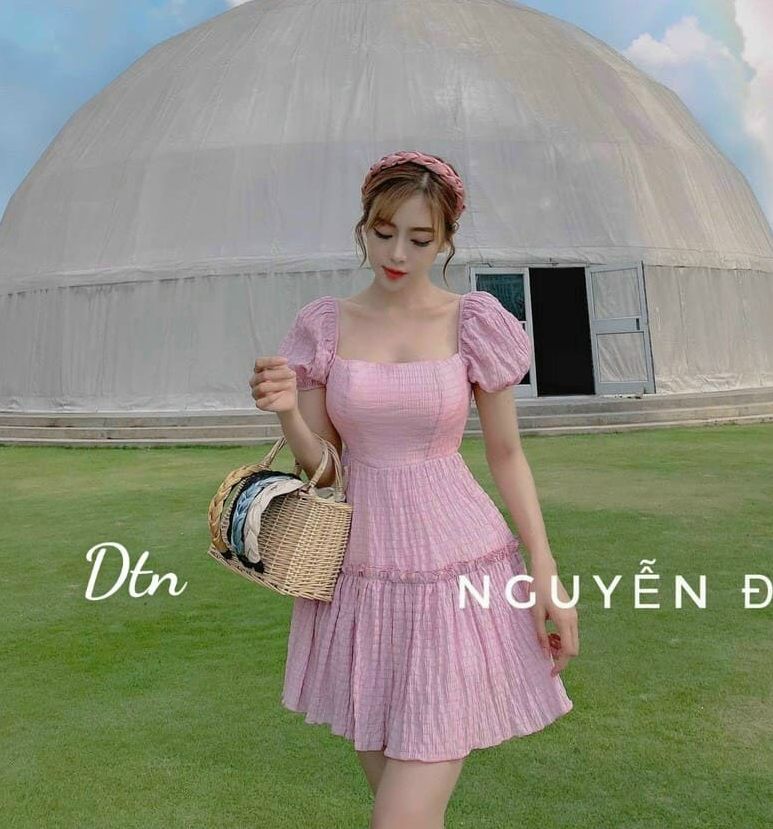 [Mẫu Mới]ĐẦM NỮ DÁNG XÒE CHẤT LIỆU XỐP KIỂU CAO CẤP THỜI TRANG HARI