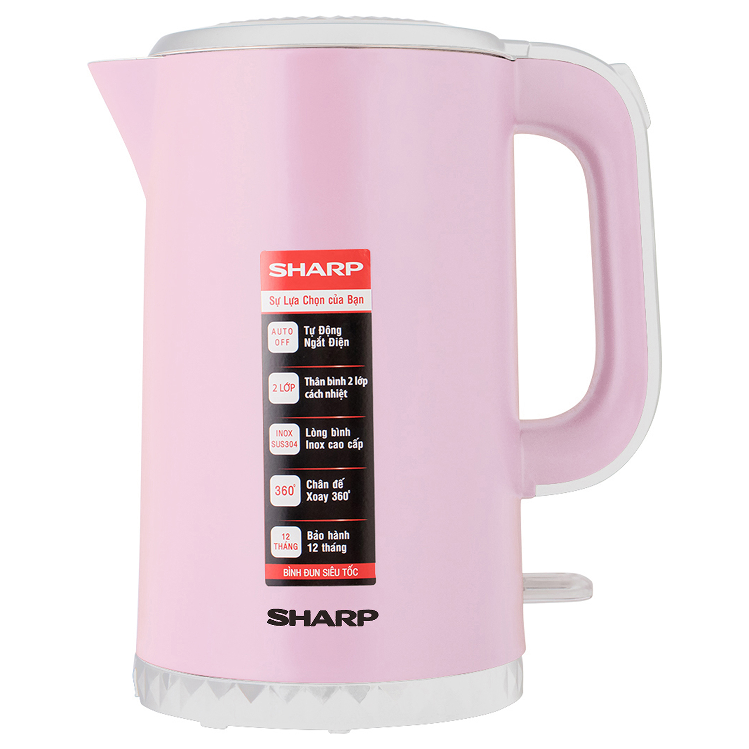 Bình đun siêu tốc Sharp EKJ-17EVPS 1.7 lít  (giao màu ngẫu nhiên)