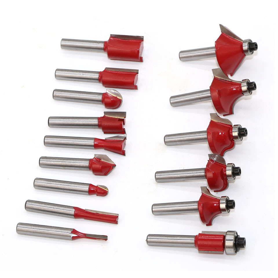 Bộ mũi soi gỗ cốt 12ly7 - Mũi phay gỗ