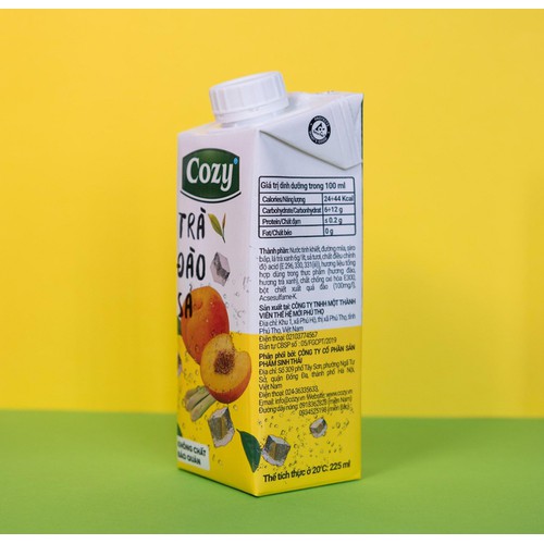 [HCM]Lốc 4 Hộp Trà Cozy 225ml