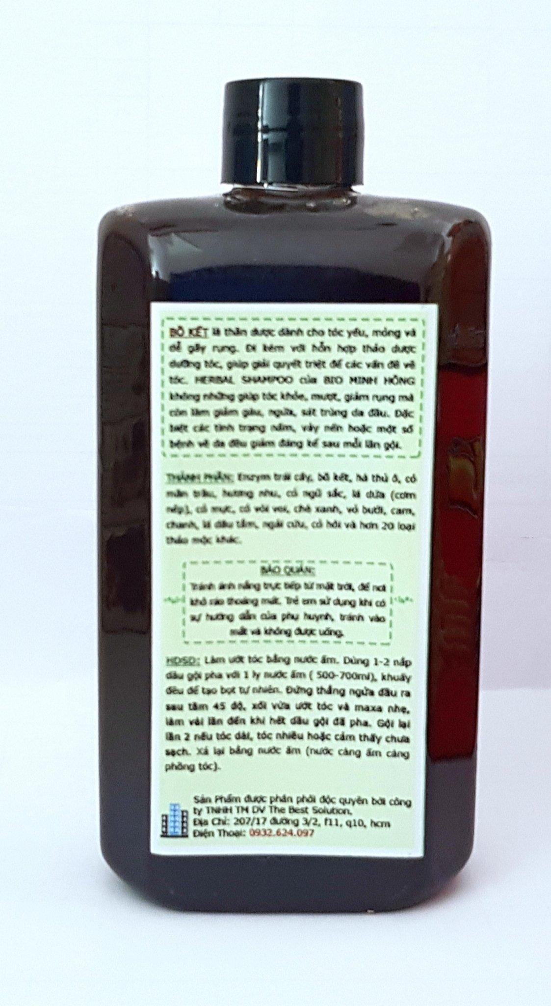 Dầu gội thảo dược bồ kết Organic Herbal 350ML