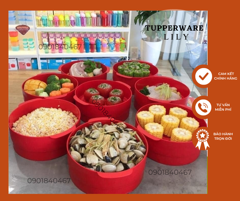 Xửng hấp Steam It 2 tầng - Tupperware