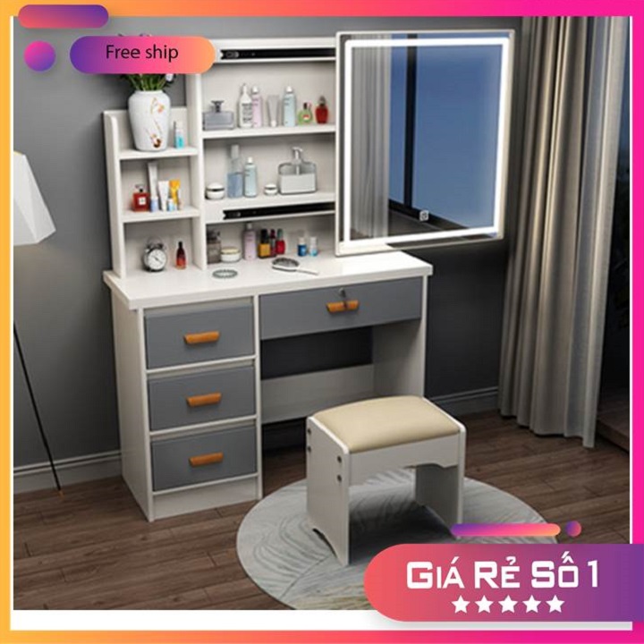 Dressing table luxury bedroom mirror lamp led and seat, original fashion Diem modern DHBGK2055