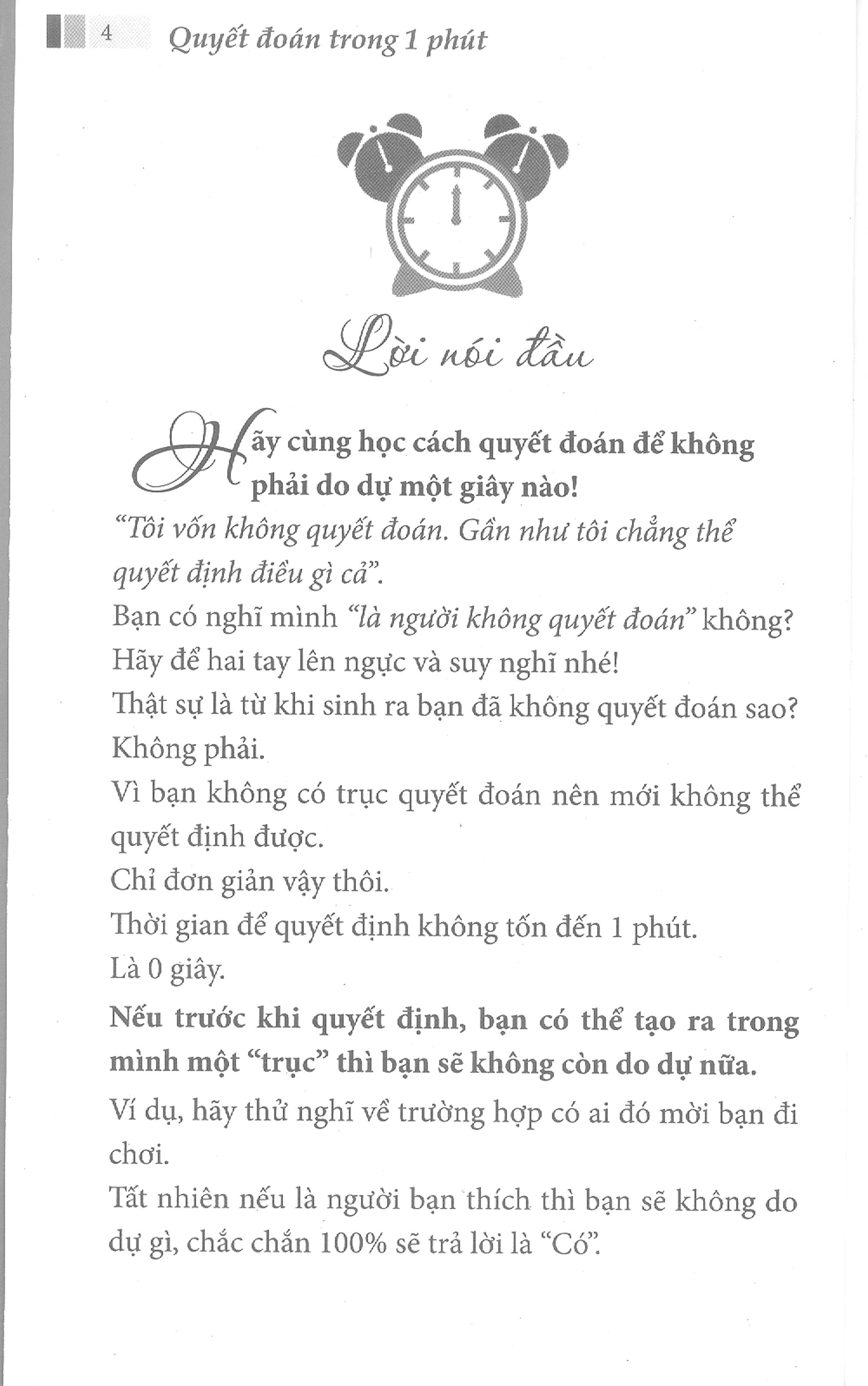 Quyết Đoán Trong 1 Phút
