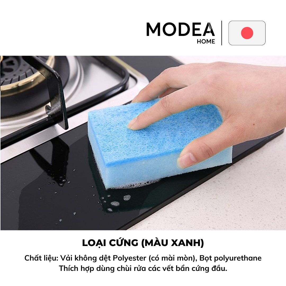 Bộ 6 miếng mút rửa chén bát Nhật Bản