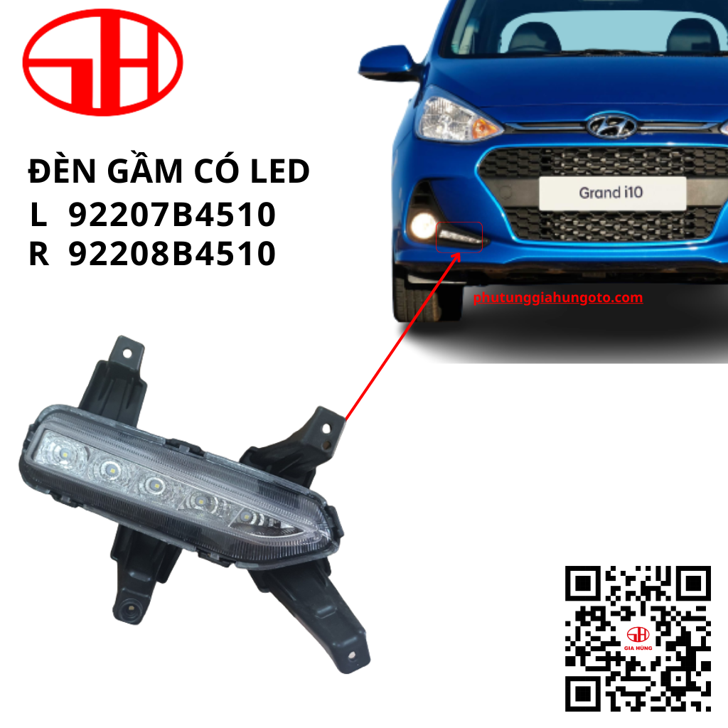 Hyundai Grand i10 2017 5kW led car chassis light (92207b4510-92208 b4510)