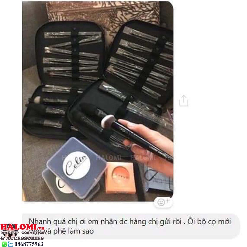 Bộ cọ trang điểm Celin  11 cây 15 đầu HALOMI STORE