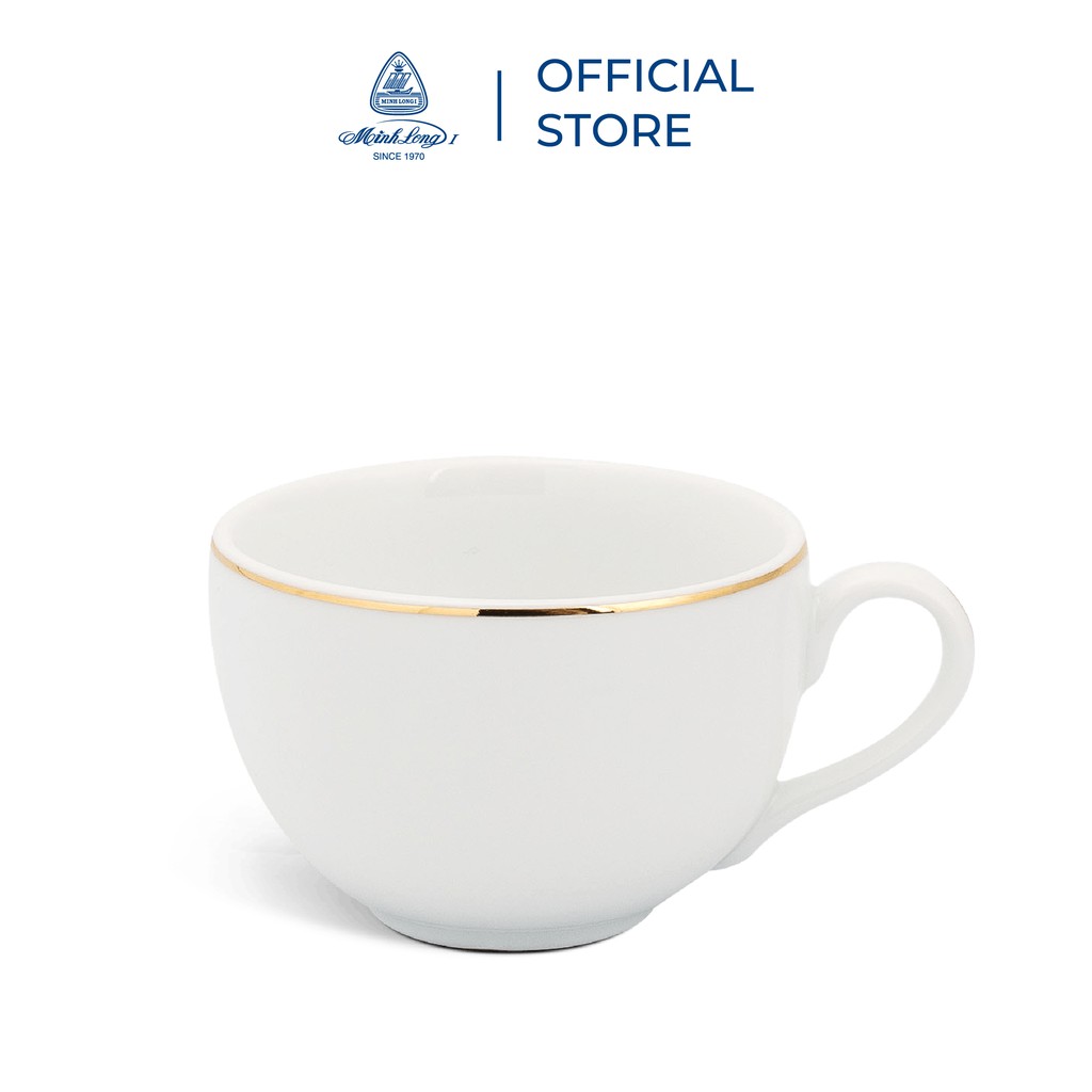 Bộ Ấm, Chén Trà Sứ Minh Long 0.8 L - Camellia - Chỉ Vàng