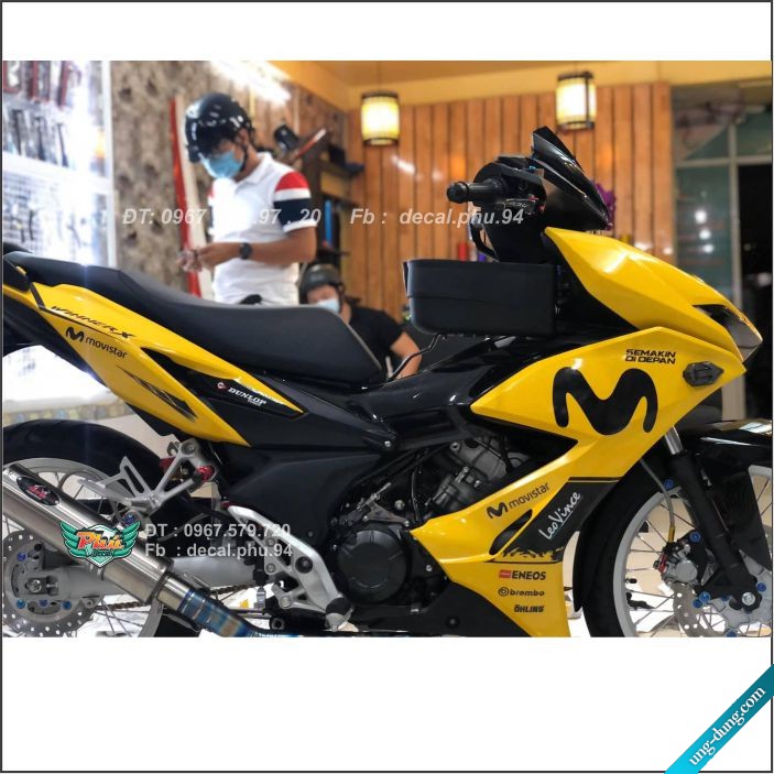 Tem rời Winner X rời movistar trắng vàng (h)|mẫu mã đa dạng|chi tiết sắc nét|nhận làm Tem rời theo yêu cầu, cam kết hàng đúng với hình mô tả