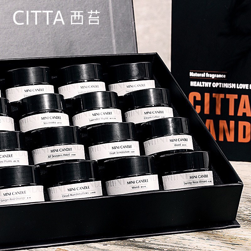 [HCM]Nến thơm cao cấp Citta Mini Candles (16 mùi lựa chọn) | Nến Thơm Lá Xanh
