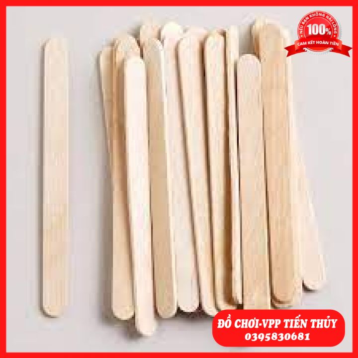 Que kem gỗ ,  bản bé 1cm (gói 100g) làm thủ công đẹp