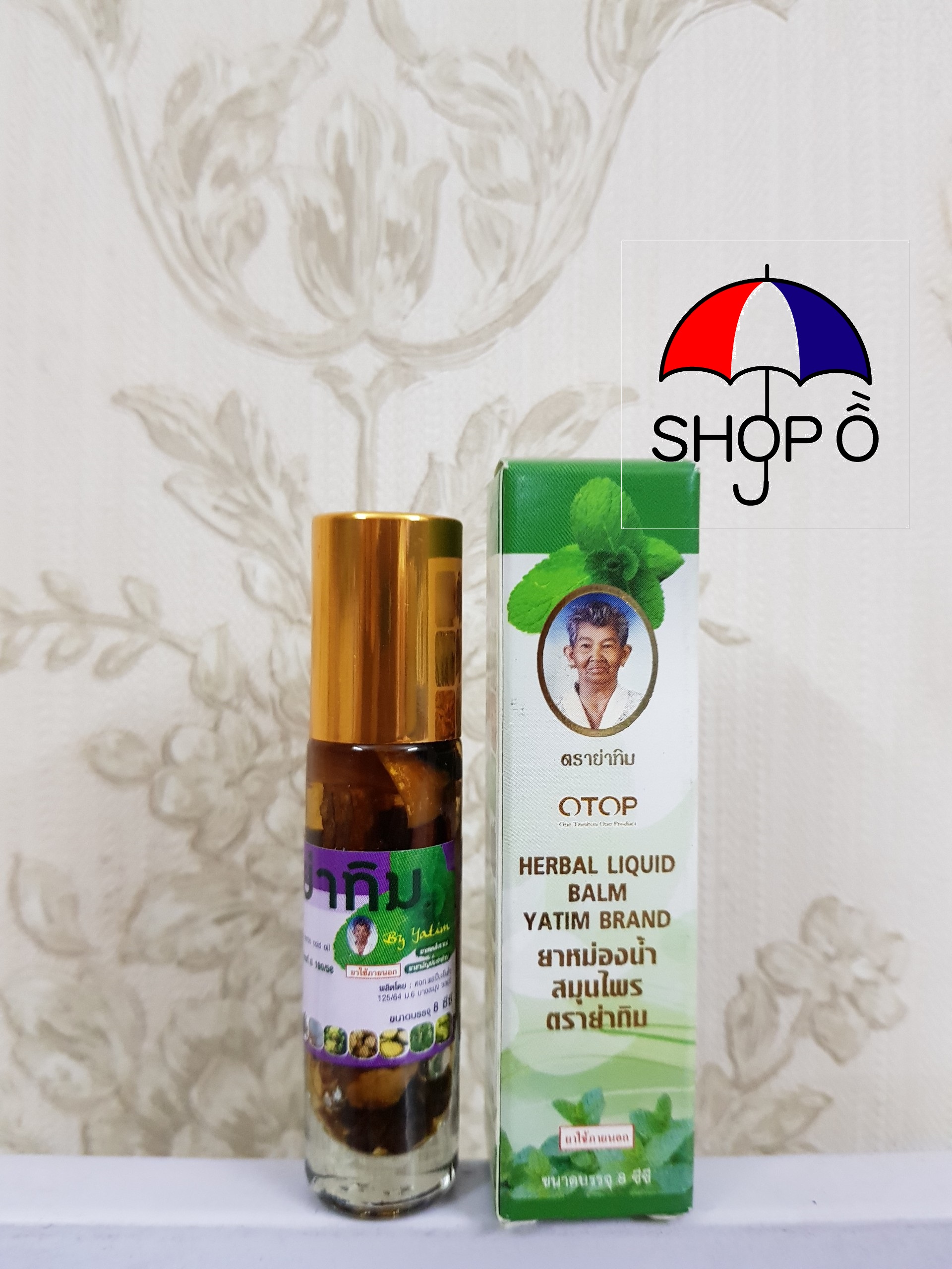 [HCM]Dầu lăn Otop 16 vị thảo dược Thái Lan 8cc
