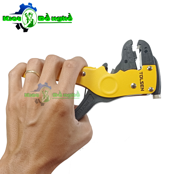 Kìm tuốt dây điện tự động TOLSEN 38050-Kìm tuốt dây, kìm cắt dây điện 2 trong 1 - KIOT ĐỒ NGHỀ