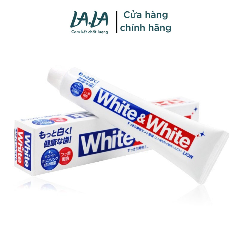 Kem Đánh Răng WHITE & WHITE LION 150g - Nhật Bản