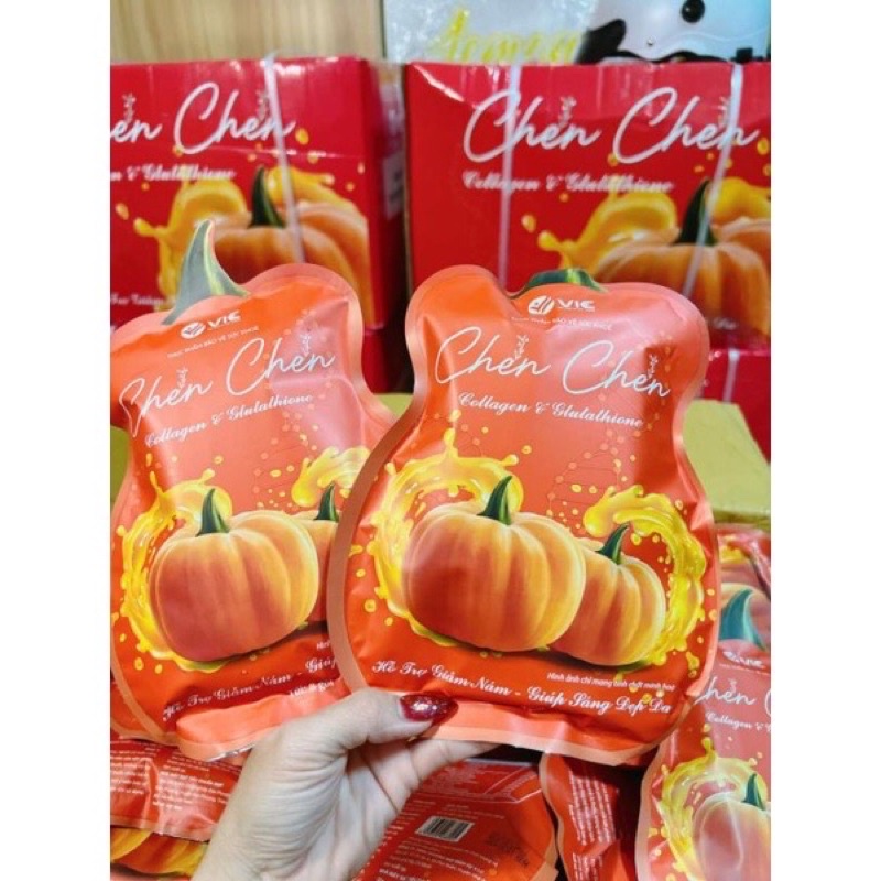 Thạch bí đỏ chen chen hộp 8 gói