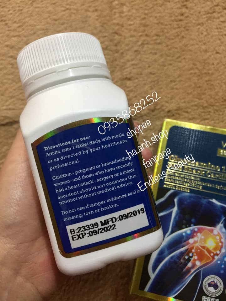 VITATREE GLUCOSAMINE 1500 PLUS SHARK CATILAGE 100 viên