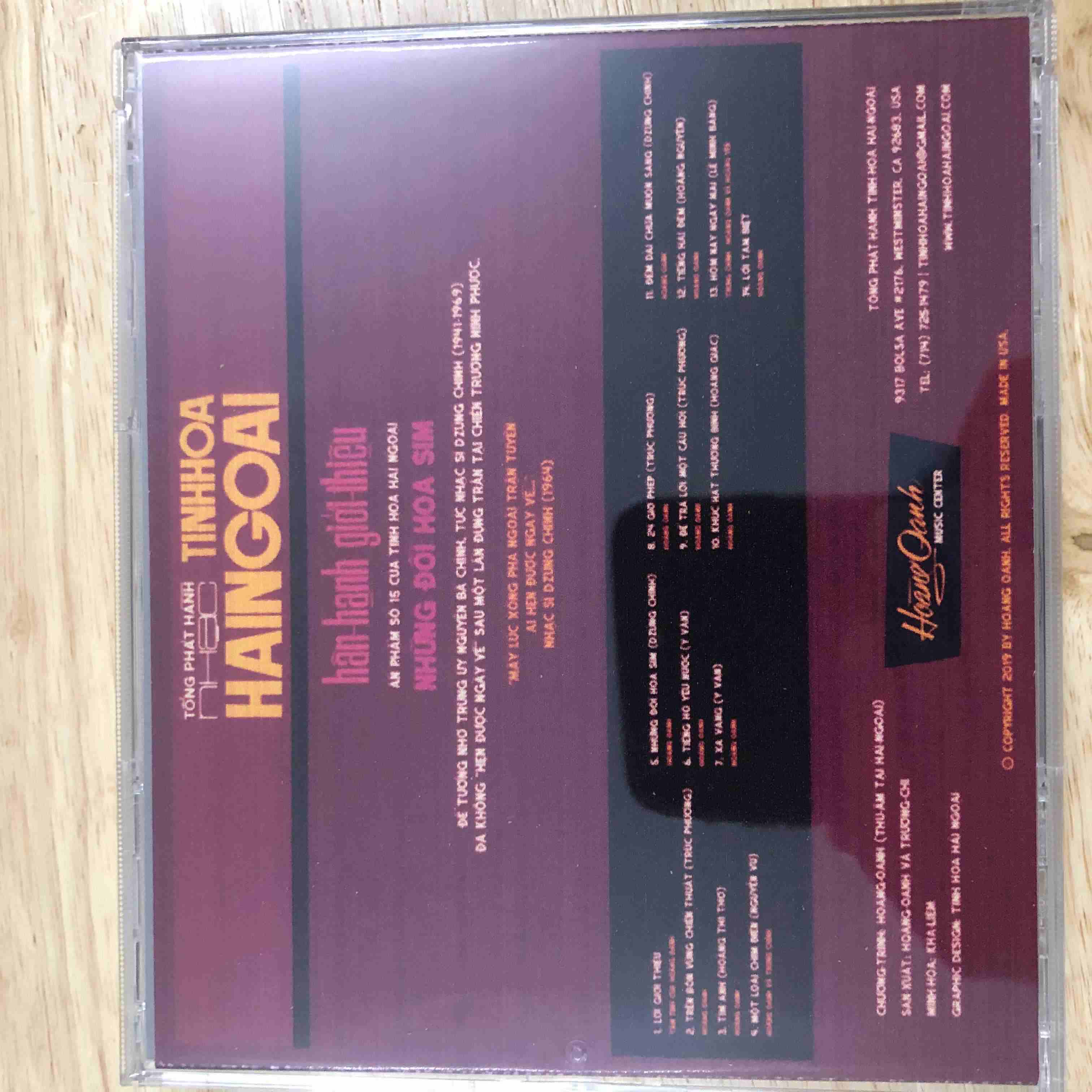 CD Những Đồi Hoa Sim - Tiềng Hát Hoàng Oanh - THHNCD02
