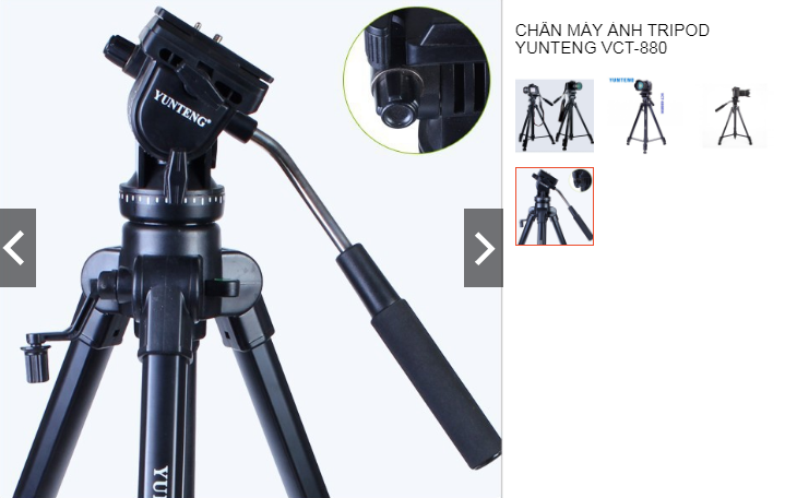 Chân máy ảnh Tripod Yunteng VCT-880