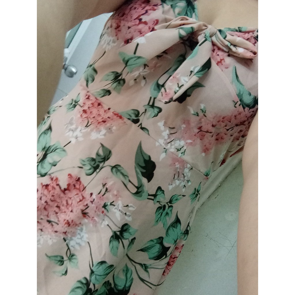 Đầm voan dáng dài thắt nơ thướt tha sang chảnh