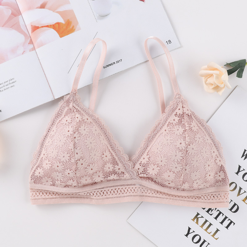 [Siêu đẹp] Áo ngực áo Bralette kiểu Pháp mút mỏng tháo được