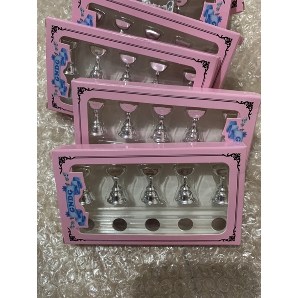 đế nam châm / 1 bộ 5 chân đế bạc