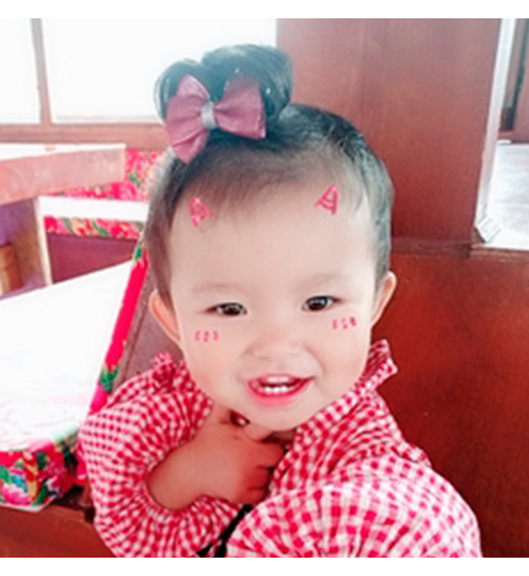 kẹp chùm tóc giả cute cho bé