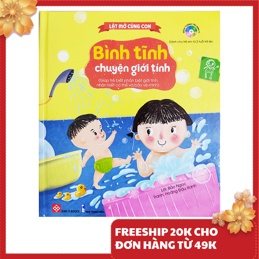 Sách thiếu nhi - Lật mở cùng con - Bình tĩnh chuyện giới tính