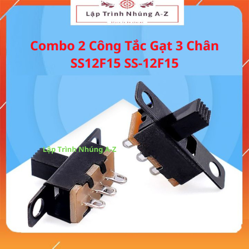 Combo 2 công tắc gạt 3 chân ss12f15 ss-12f15
