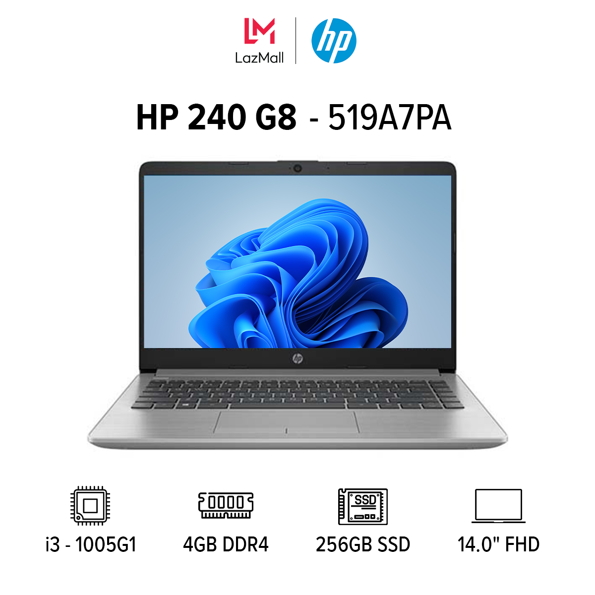 [VOUCHER 300k] MÁY TÍNH XÁCH TAY (NB) HP 240 G8...