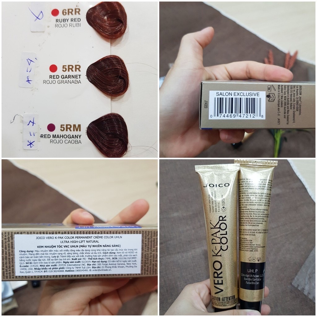 Thuốc nhuộm tóc Veko K-pak Joico Color 74gr ( New  )