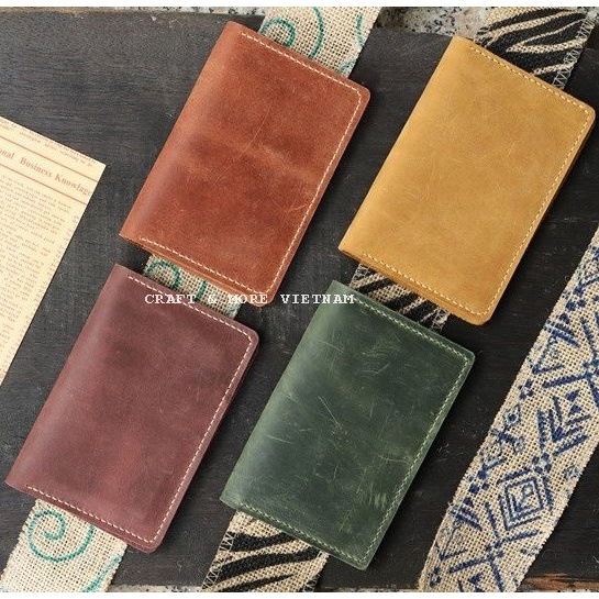 Ví đựng hộ chiếu passport cover da thật handmade