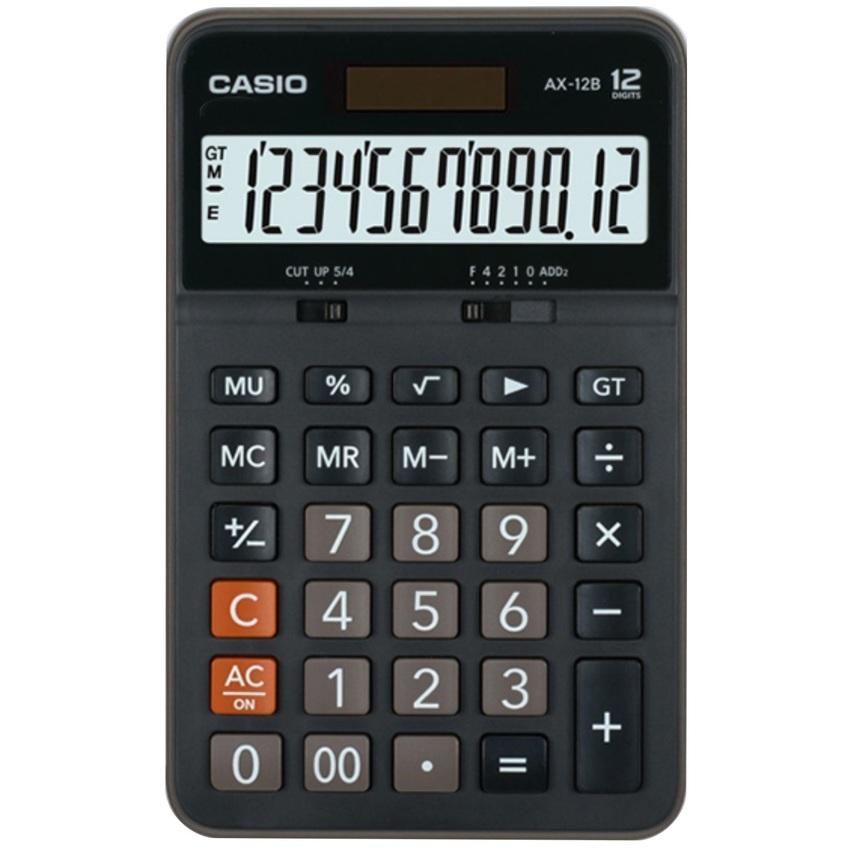 Máy tính CASIO AX-12B chính hãng, hiển thị 12 số, nhỏ gọn tiện lợi, tính nhanh, chính xác