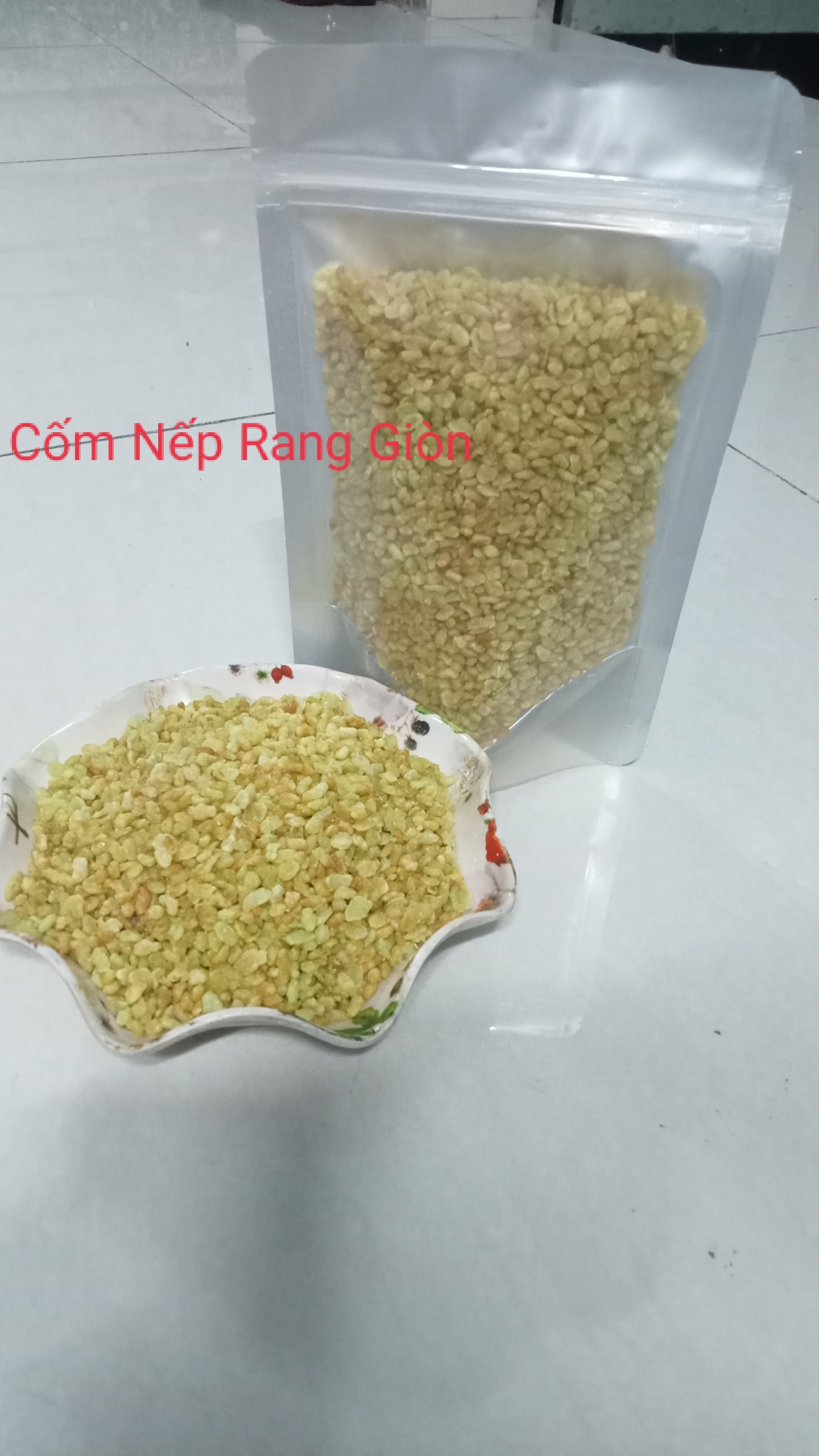 CỐM NẾP NON RANG GIÒN,CỐM NẾP THƠM NGON GIÒN RỤM 1 KG