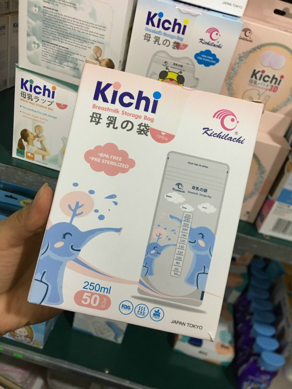 Hôp 50 Túi trữ sữa Kichilachi 250ml