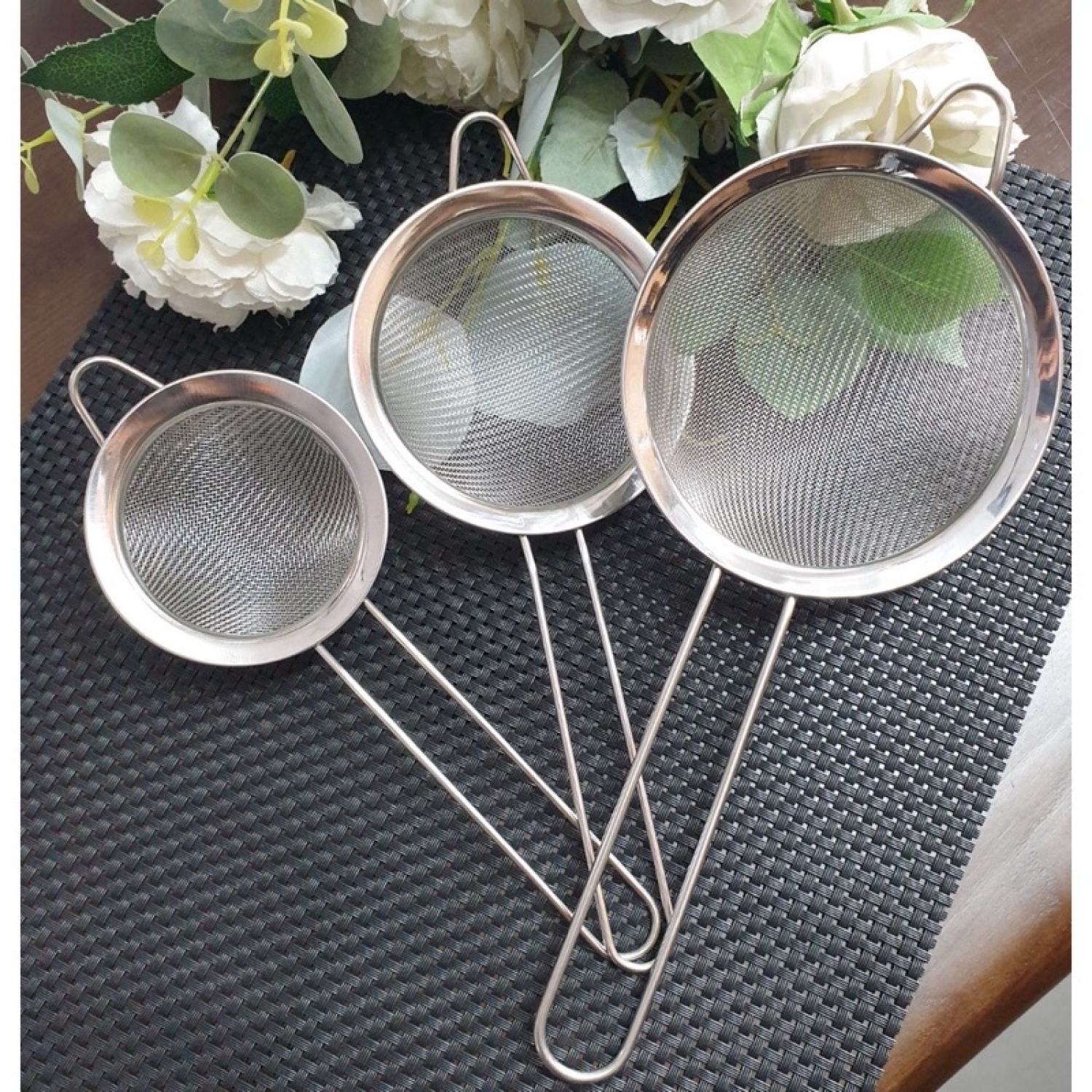 Vợt Lọc Thức Ăn, Rây Bột Inox Tiện Dụng