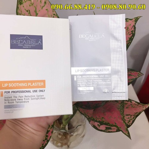 [HCM]Hộp 12 miếng - Tê dán ủ môi Becabela phun xăm của Đức