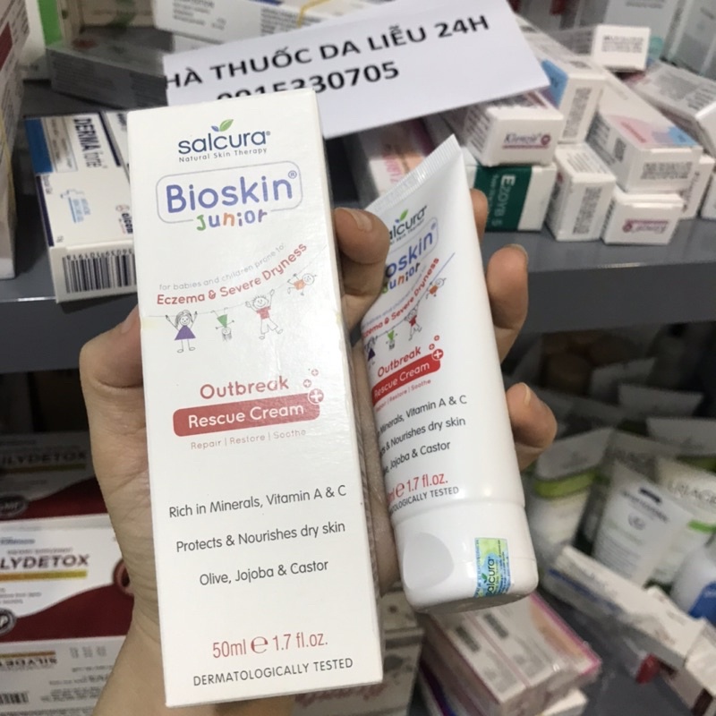 KEM CHĂM SÓC DA TRẺ EM BIOSKIN JUNIOR OUTBREAK CREAM 50ml