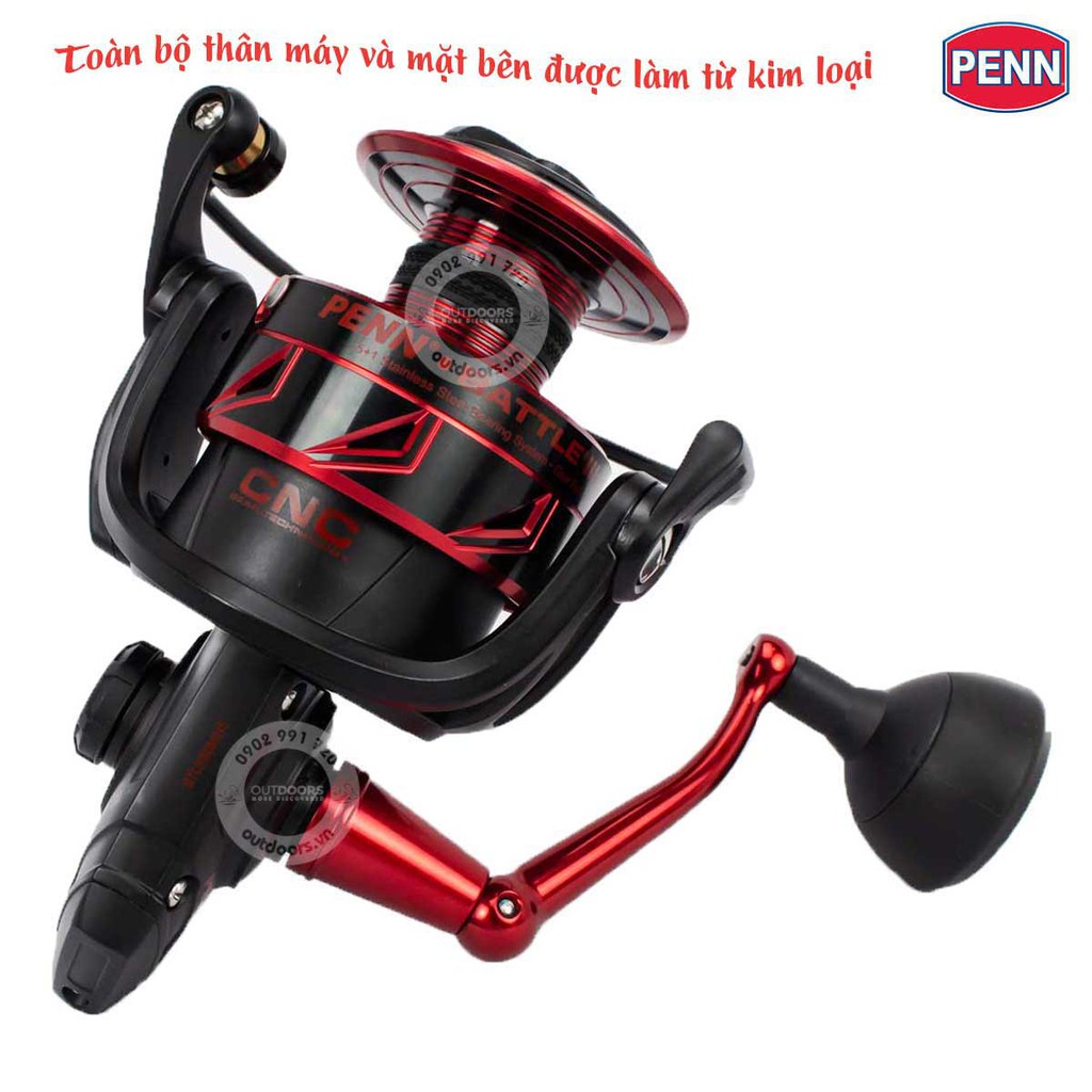 [HCM]Máy câu Penn Battle III 6000HS/8000HS