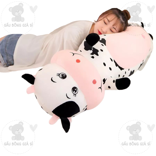 GỐI ÔM BÒ SỮA SIZE LỚN CAO CẤP VẢI MINISO SIÊU MỊN