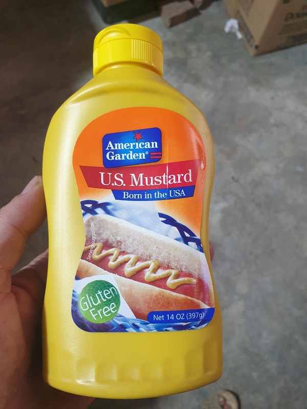 American garden yellow mustard 397g American imported