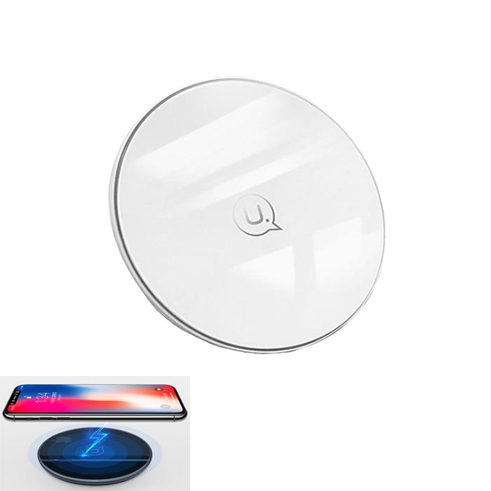 Đế sạc nhanh không dây USAMS - hàng chính hiệu - công suất 10W mặt cường lực - ATDTECH